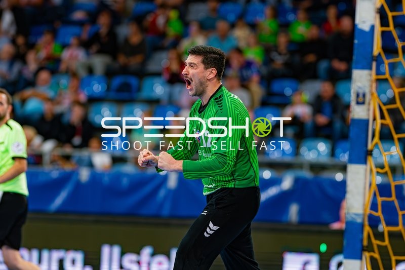 Filip Baranasic (12; SG BBM Bietigheim) jubelt