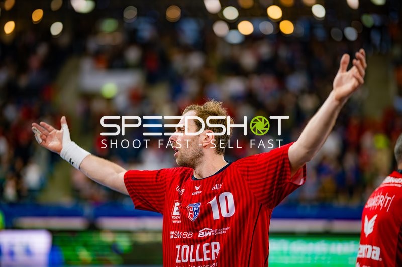 Tom Wolf (10; SG BBM Bietigheim) positioniert sich