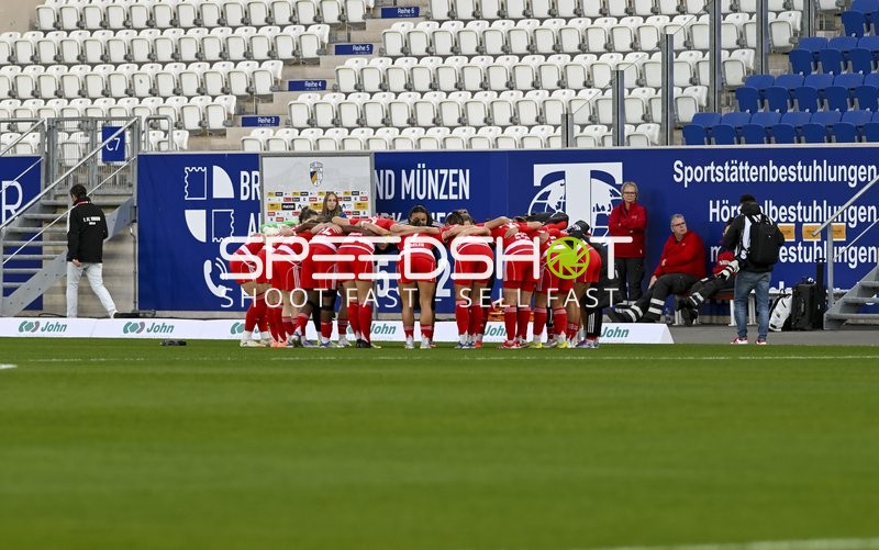 1. fc Union BerlinTeamkreis vor Spielbeginn