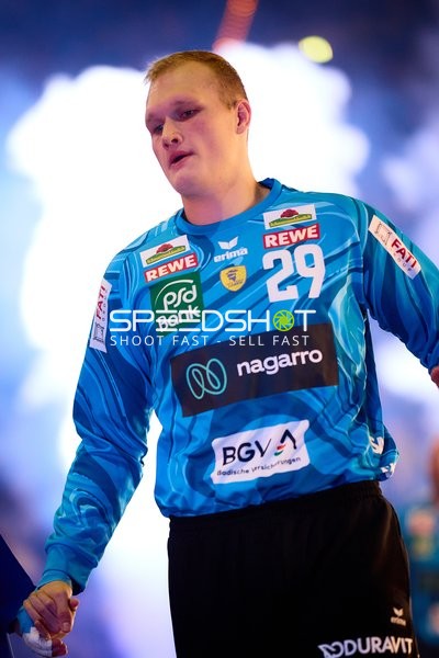 1. Handball-Bundesliga: David Späth (29; Rhein Neckar Löwen) im Tor