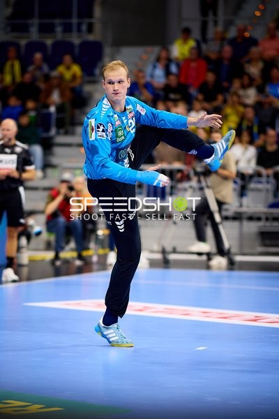 Torwart David Späth (29; Rhein Neckar Löwen) in Aktion