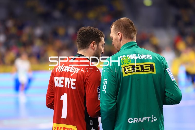 Domenico Ebner (1; SC DHfK Leipzig) im Gespräch