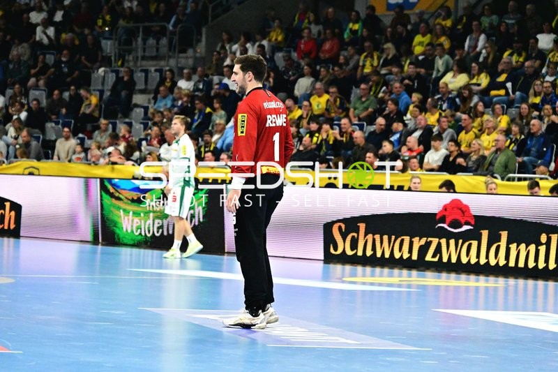 Domenico Ebner (1; SC DHfK Leipzig) im Tor