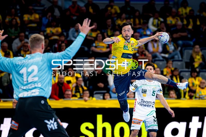 Patrick Groetzki (24; Rhein Neckar Löwen) wirft aufs Tor