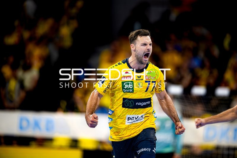 Dani Baijens (77; Rhein Neckar Löwen) jubelt