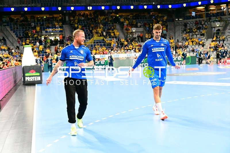 Spieler von TVB 1898 Stuttgart auf dem Spielfeld