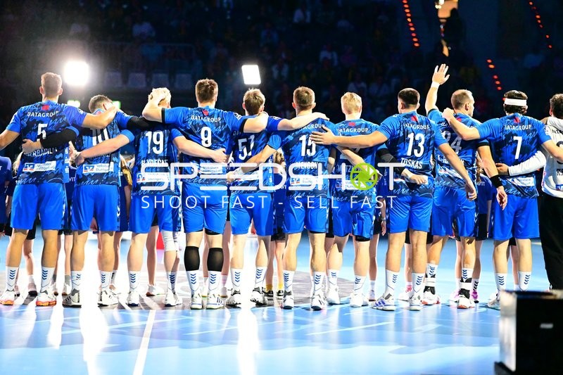 Spieler von TVB 1898 Stuttgart in Aufstellung