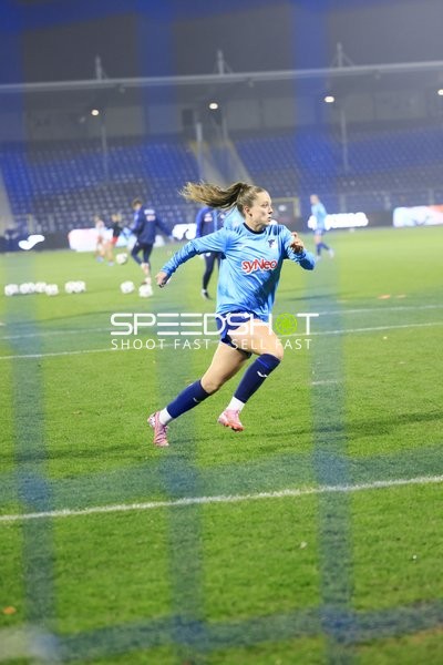 Spielerin beim Aufwärmen