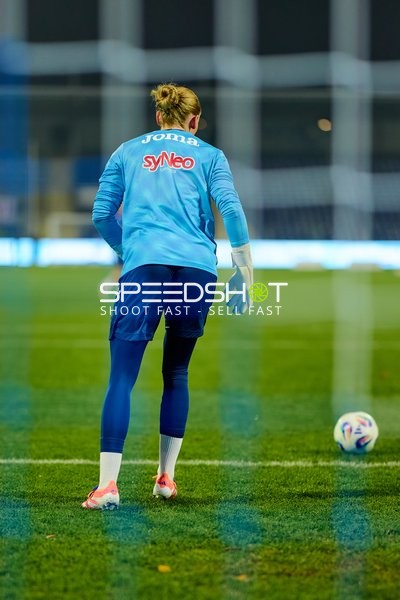 Torwart bereitet sich vor