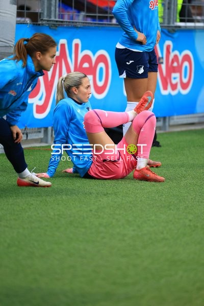 Spielerinnen beim Aufwärmen