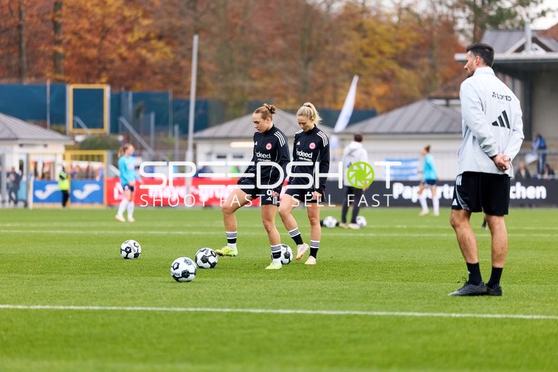 Spieler beim Aufwärmen