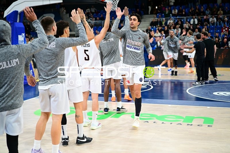 Spieler beim Aufwärmen