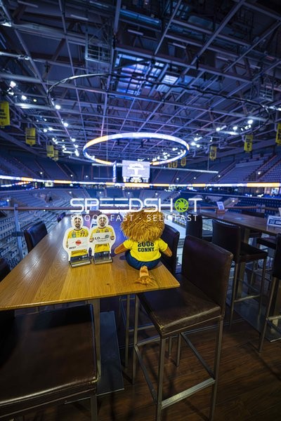 Werbung mit Dani Baijens (77; Rhein Neckar Löwen)