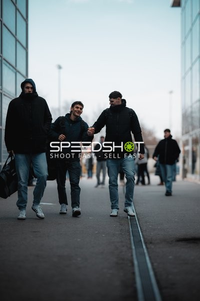 Unterwegs mit David Späth (29; Rhein Neckar Löwen) und Gino Steenaerts (14; Rhein Neckar Löwen)