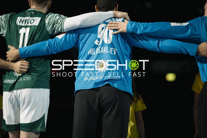 Spieler von Füchse Berlin in Teamzusammenhalt