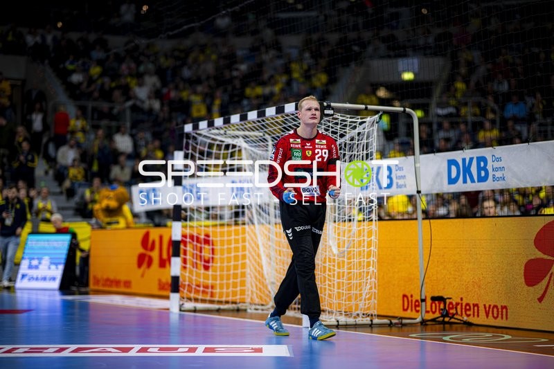 Torwart David Späth (29; Rhein Neckar Löwen) in Aktion