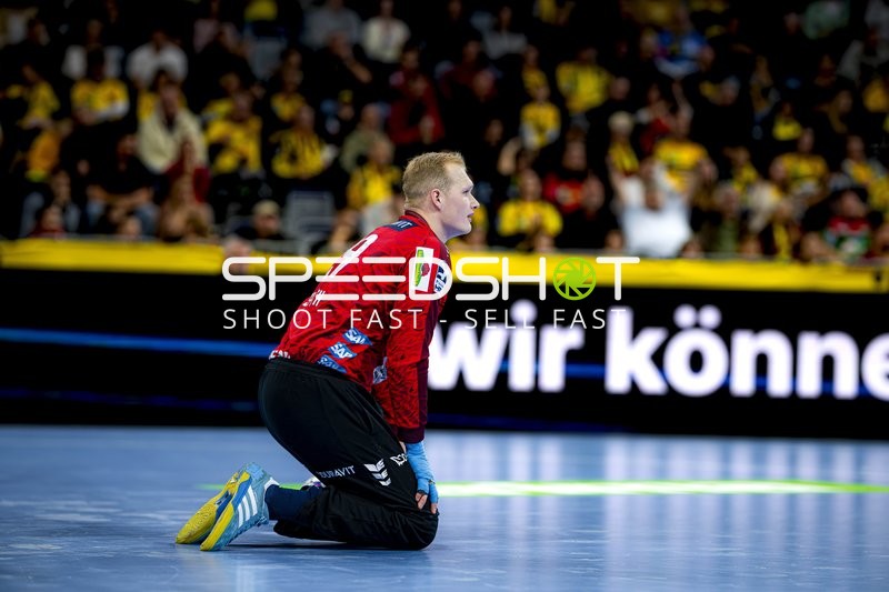 Torwart David Späth (29; Rhein Neckar Löwen) in Aktion