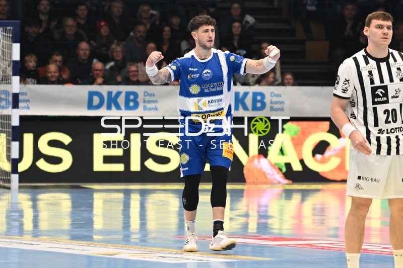 Emotionale Geste von Justin Kurch (52; ThSV Eisenach)