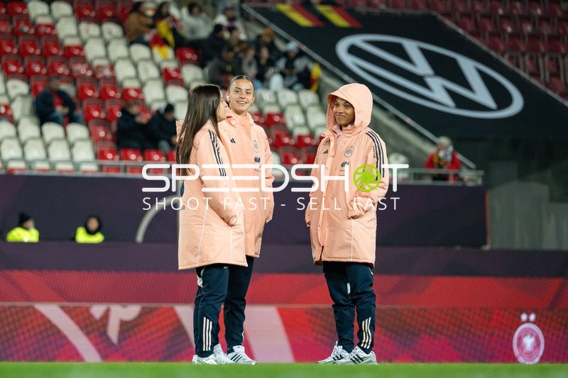 Spielerinnen in Vorbereitung