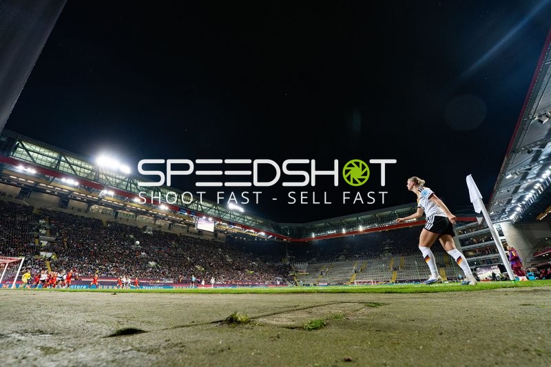 Eckball-Situation im Spiel