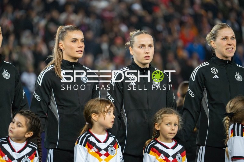 Spielerinnen in Vorbereitung