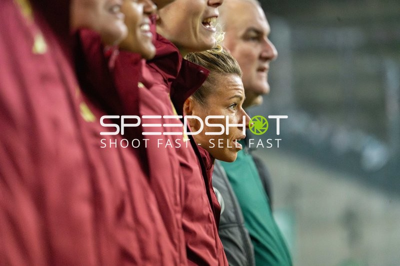 Spielerinnen in Vorbereitung