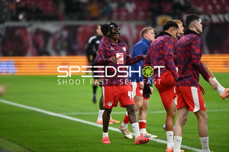 Spieler beim Aufwärmen