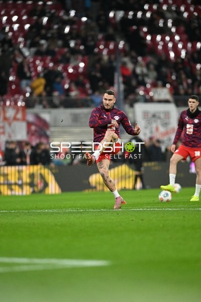 Spieler beim Aufwärmen