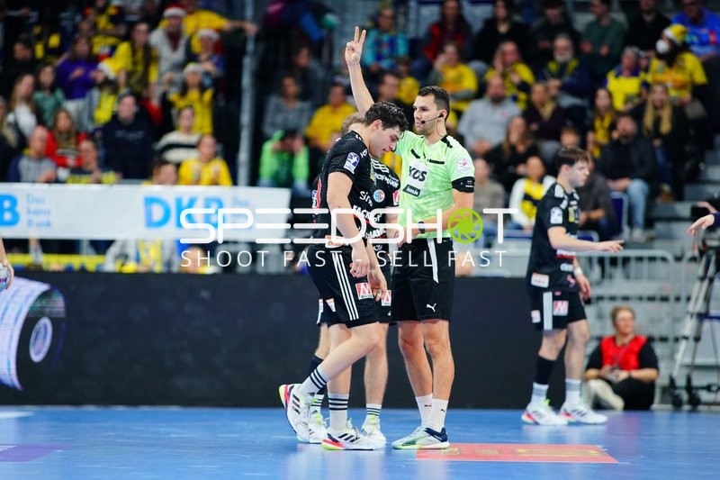 Handball-Szene mit Tobias Buck (39; HC Erlangen)