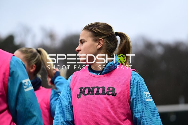 Spielerin in Vorbereitung