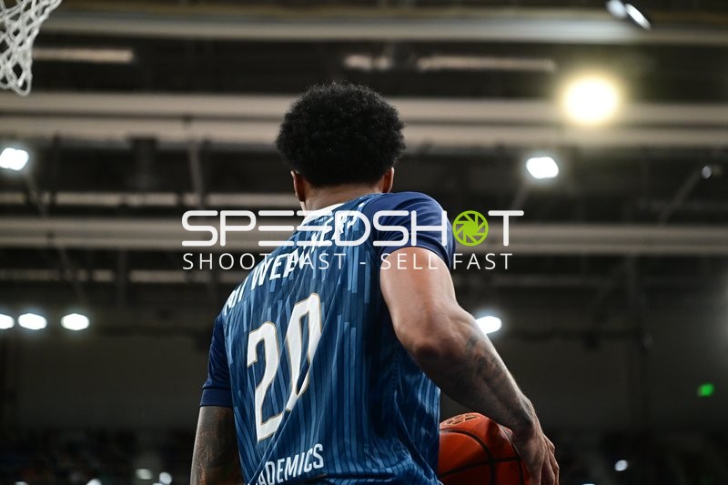 Michael Weathers (20; MLP Academics Heidelberg) auf dem Spielfeld