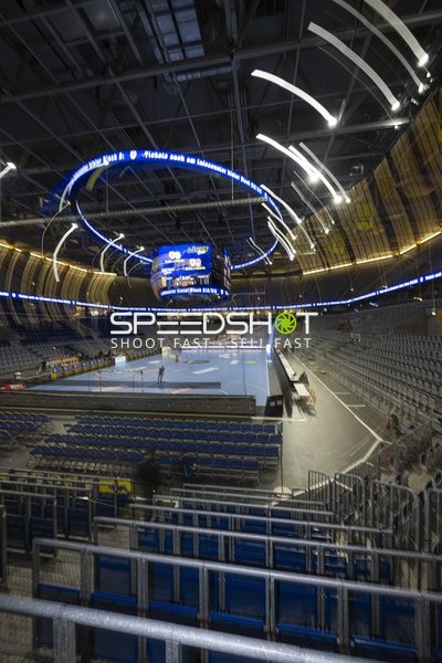 Leere Halle in SAP Arena