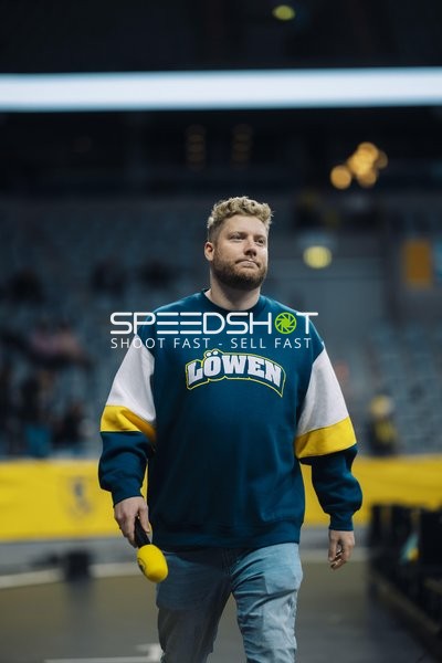 Kevin Gerwin (49; Rhein Neckar Löwen) bei Moderation