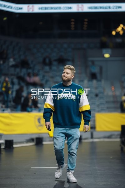 Kevin Gerwin (49; Rhein Neckar Löwen) bei Moderation