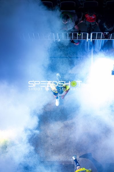 Handball-Szene mit Spielern von Rhein Neckar Löwen