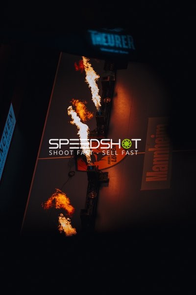 Pyrotechnik in SAP Arena