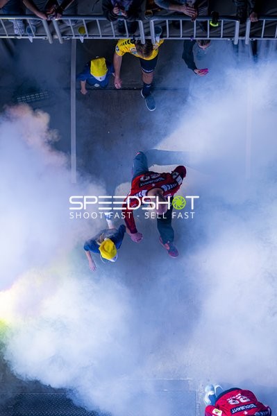 Szene mit Spieler von Team Rhein Neckar Löwen