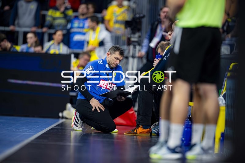 Szene mit Spieler von Rhein Neckar Löwen