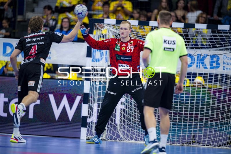 David Späth (29; Rhein Neckar Löwen) in Torwartposition