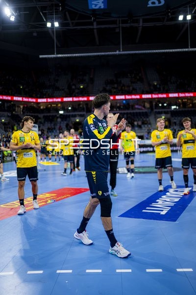 Gino Steenaerts (14; Rhein Neckar Löwen) und David More (15; Rhein Neckar Löwen) in Szene