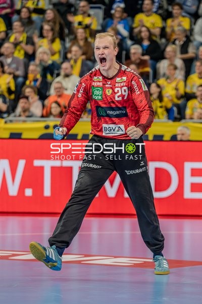 David Späth (29; Rhein Neckar Löwen) in Aktion