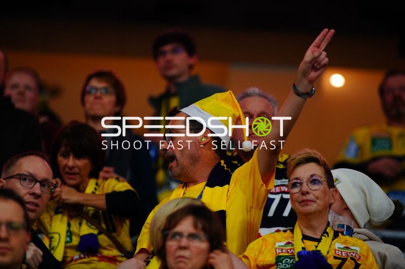 Fans in gelben Trikots