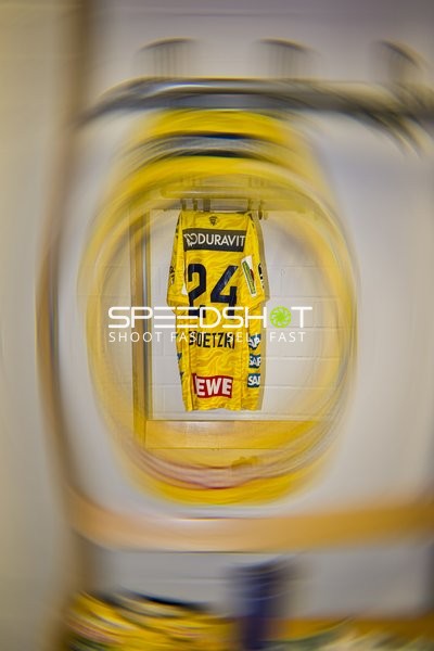 Trikot von Patrick Groetzki (24; Rhein Neckar Löwen) in der Kabine