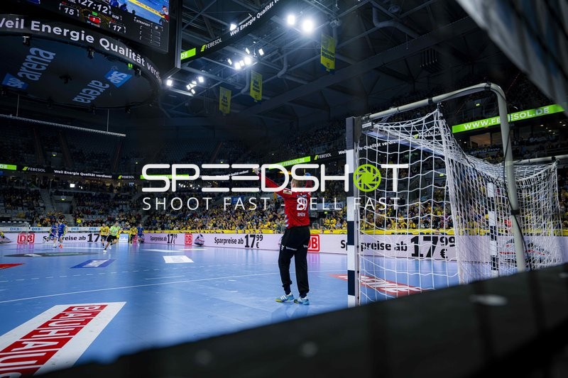 David Späth (29; Rhein Neckar Löwen) in Torwartposition