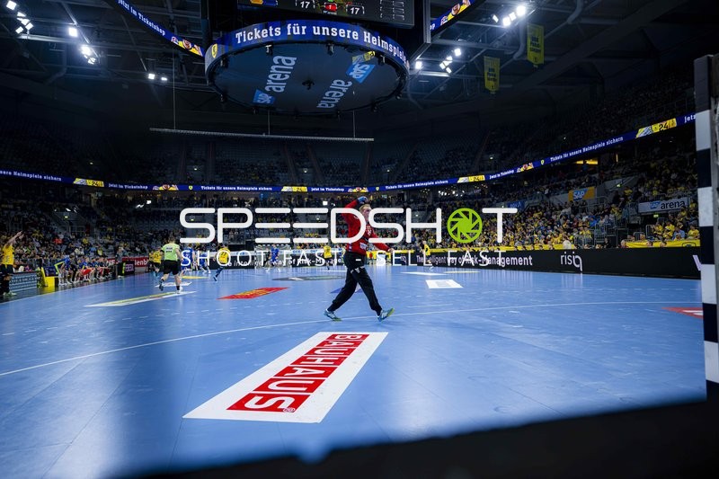 Torwart von Rhein Neckar Löwen in Aktion