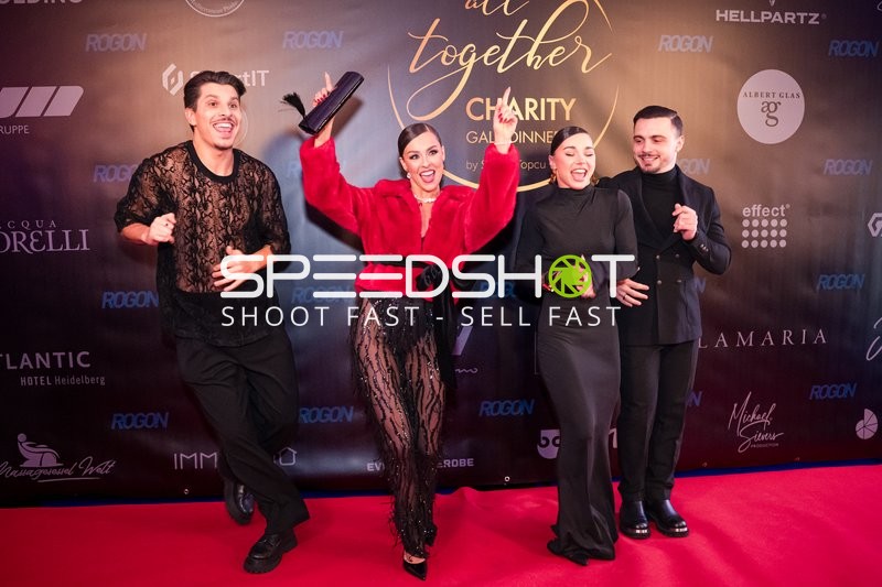 Feier auf dem roten Teppich beim Charity Gala Dinner