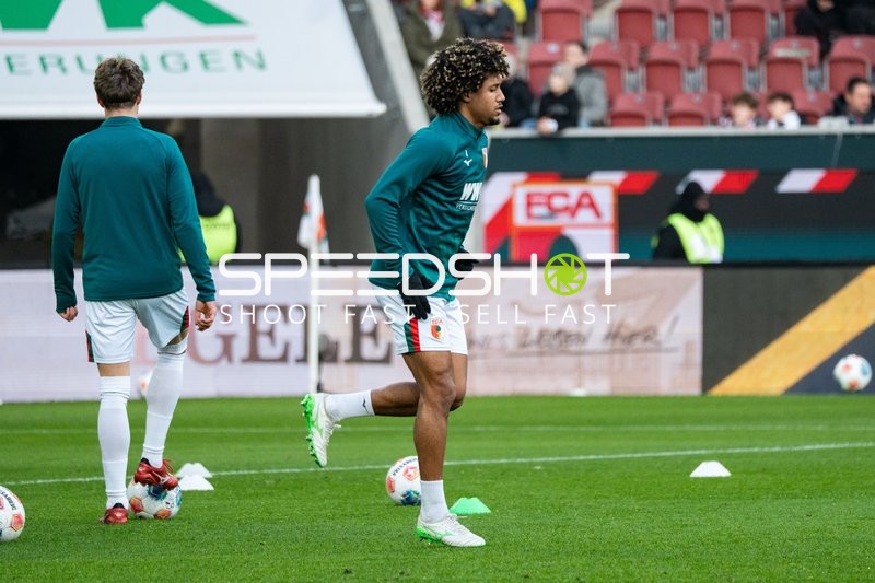 Spieler beim Aufwärmen