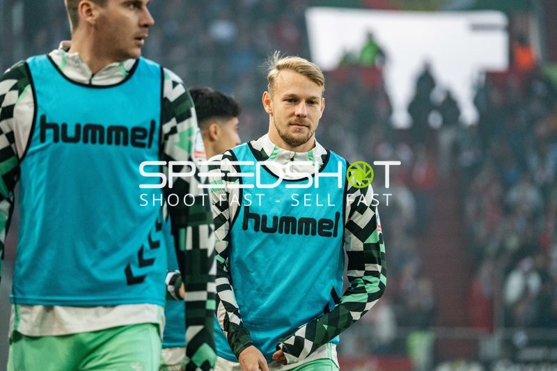 Spieler beim Aufwärmen