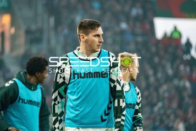 Spieler beim Aufwärmen