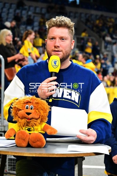 Kevin Gerwin (49; Rhein Neckar Löwen) bei Moderation